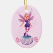 Zuckerpflaume am Nordpol Keramik Ornament (Hinten)