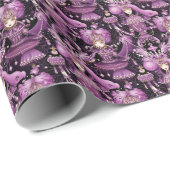 Zuckerpflaume, Lila Nutcracker Ballett Geschenkpapier (Rolleneckpunkt)