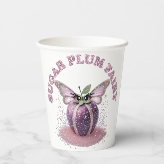 Zuckerpflaume Pappbecher (Rückseite)