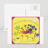 Zuckerpflaume Postkarte (Vorne/Hinten)