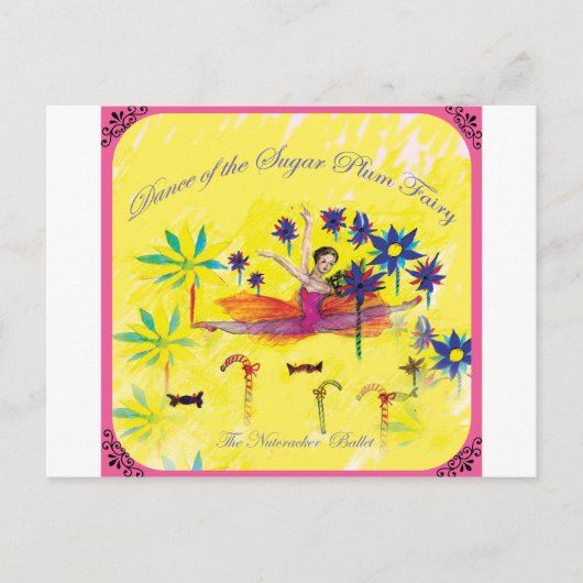 Zuckerpflaume Postkarte (Vorderseite)