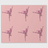 Zuckerpflaumen-Fee-Ballerina Geschenkpapier (Flach)