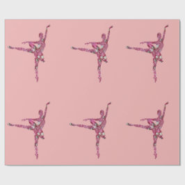 Zuckerpflaumen-Fee-Ballerina Geschenkpapier