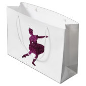 Zuckerpflaumen-Fee doppelseitig Große Geschenktüte (Rückseite Schrägansicht)