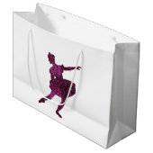 Zuckerpflaumen-Fee doppelseitig Große Geschenktüte (Vorderseite Schrägansicht)