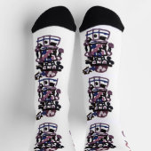 Zuckerpflaumen-Nussknacker Socken (Oben)