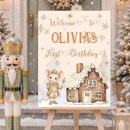 Zuckerpflaumenfee Maus König Lebkuchen Willkommen Poster