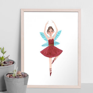 Zuckerpflaumenfee Nussknacker Ballettfigur Poster
