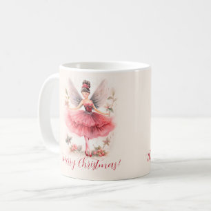 Zuckerpflaumenfee-Schrift-Weihnachtstasse Kaffeetasse