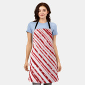 Zuckerrohr mit Sternen und Schneeflocken Schürze (Getragen)