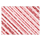 Zuckerrohr mit Sternen und Schneeflocken Tischdecke (Vorderseite (Horizontal))