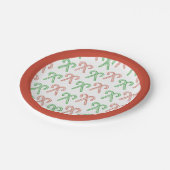 Zuckerrohr/Pfefferminze Pappteller (Schrägansicht)