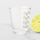 Zuckerrohr/Pfefferminze Schnapsglas (Links)