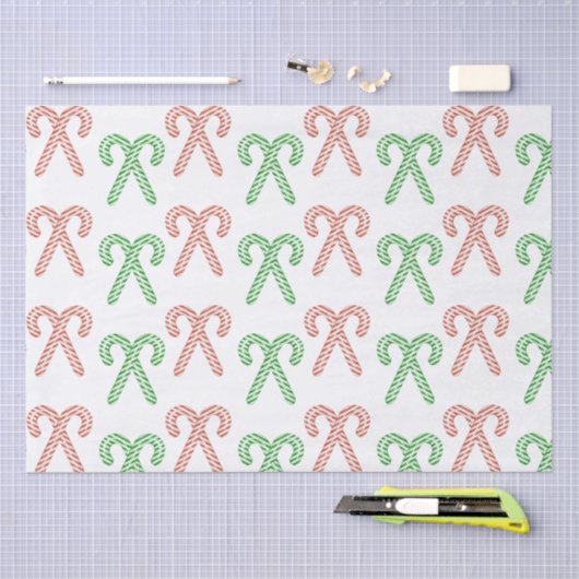 Zuckerrohr/Pfefferminze Seidenpapier (Handwerk)