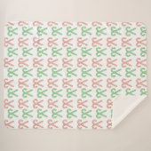 Zuckerrohr/Pfefferminze Sherpadecke (Vorderseite (Horizontal))