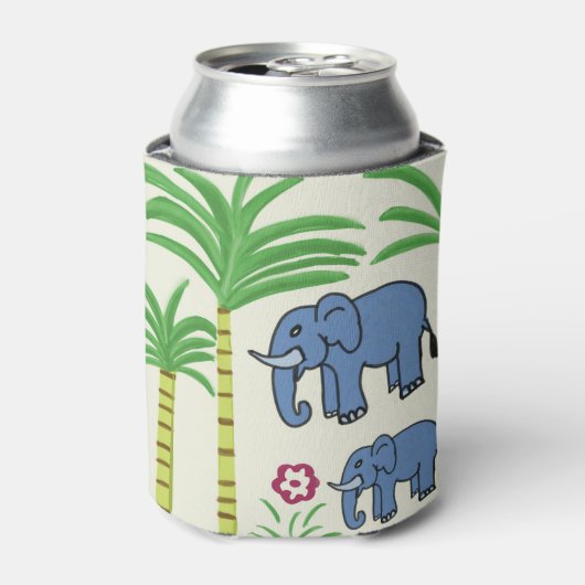 Zuckerrohr und Elefant Dosenkühler (Kanne Vorderseite)