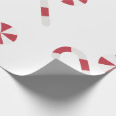 Zuckerrohr und Pfefferminz Weihnachten Geschenkpapier (Ecke)