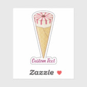 Zuckerrohreis Aufkleber (Blatt)