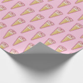 Zuckerrohreis Geschenkpapier (Ecke)
