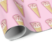 Zuckerrohreis Geschenkpapier (Rolleneckpunkt)