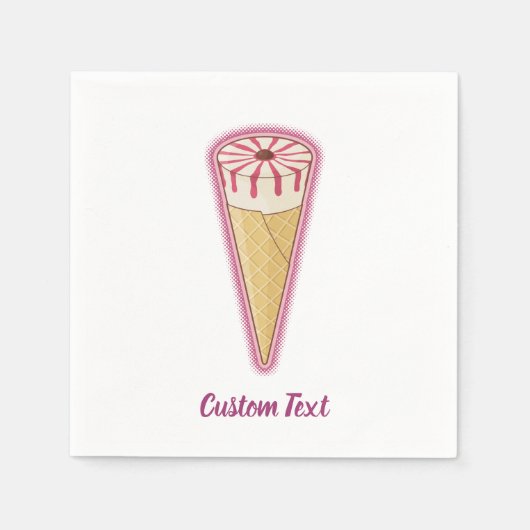 Zuckerrohreis Serviette (Vorderseite)