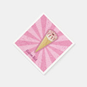 Zuckerrohreis Serviette (Ecke)
