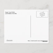 Zuckerrohrfelder — Queensland, Australien Postkarte (Rückseite)