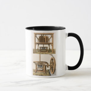 Zuckerrohrmühlen, Antillen (Farbstich) Tasse
