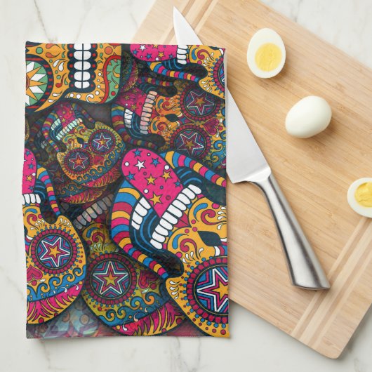 Zuckerrohrmuster Geschirrtuch (Viertel Falte)