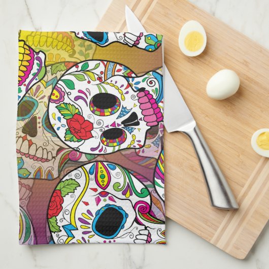 Zuckerrohrmuster Geschirrtuch (Viertel Falte)