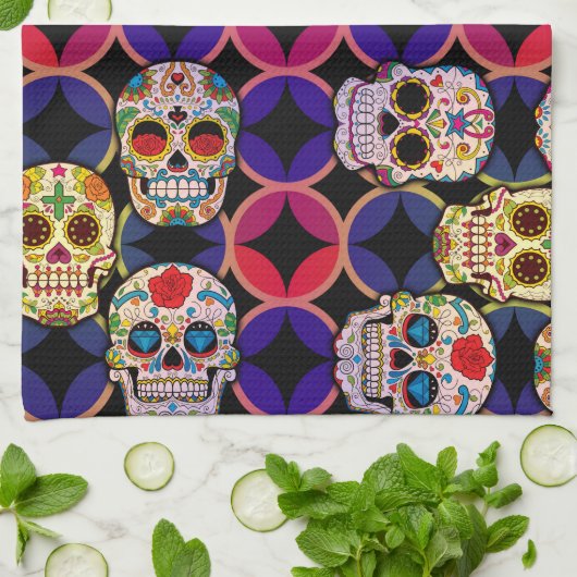 Zuckerrohrmuster Geschirrtuch (Gefaltet)