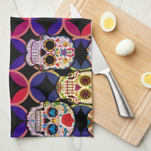 Zuckerrohrmuster Geschirrtuch (Viertel Falte)