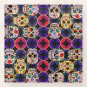 Zuckerrohrmuster Glasuntersetzer (Vorderseite)