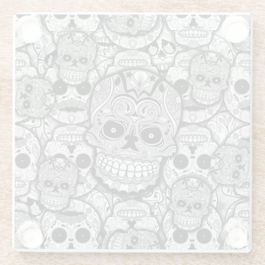 Zuckerrohrmuster Glasuntersetzer (Rückseite)