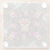 Zuckerrohrmuster Glasuntersetzer (Rückseite)