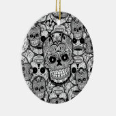 Zuckerrohrmuster Keramik Ornament (Rechts)