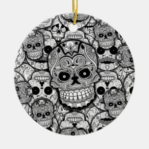 Zuckerrohrmuster Keramik Ornament