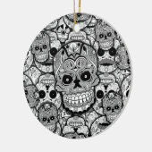 Zuckerrohrmuster Keramik Ornament (Links)