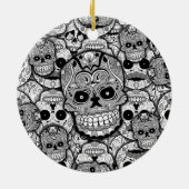 Zuckerrohrmuster Keramik Ornament (Hinten)