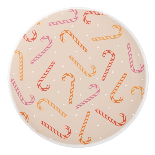 Zuckerrohrmuster Keramikknauf (Vorderseite)