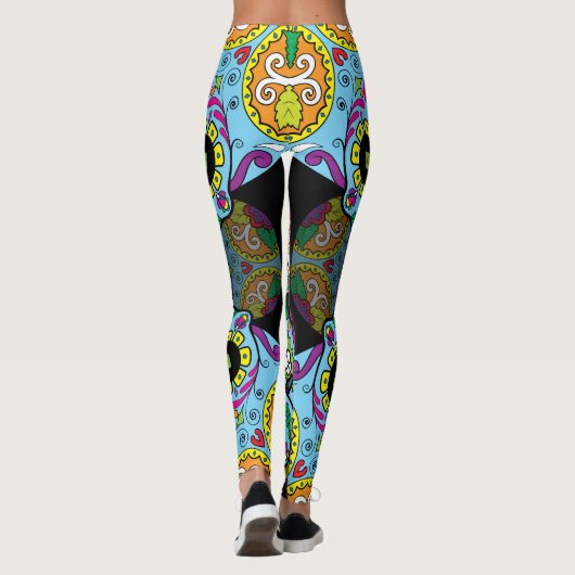 Zuckerrohrmuster Leggings (Rückseite)