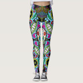 Zuckerrohrmuster Leggings (Vorderseite)