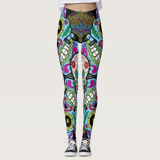 Zuckerrohrmuster Leggings (Vorderseite)