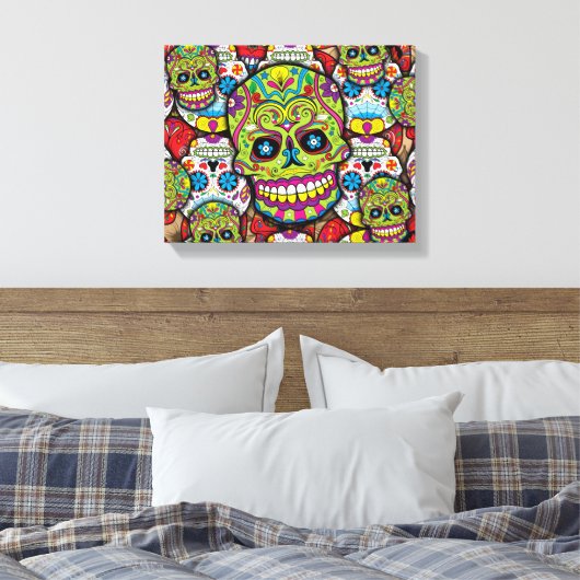 Zuckerrohrmuster Leinwanddruck (Insitu (Schlafzimmer))