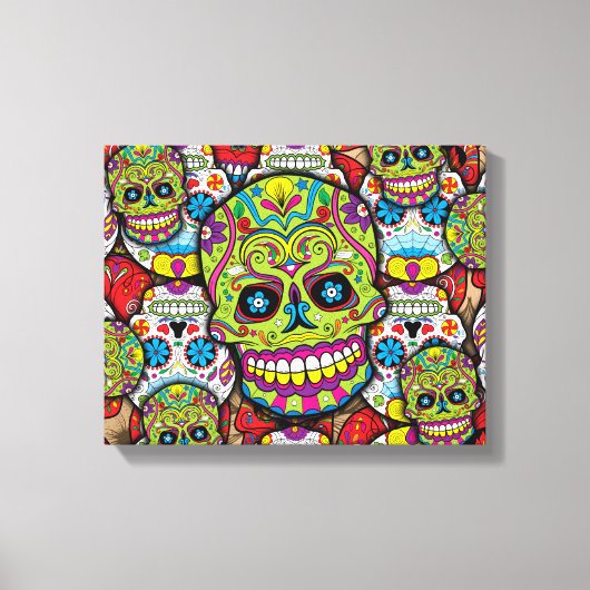 Zuckerrohrmuster Leinwanddruck (Vorderseite)