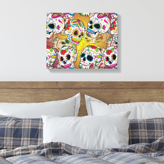 Zuckerrohrmuster Leinwanddruck (Insitu (Schlafzimmer))