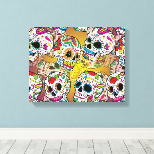 Zuckerrohrmuster Leinwanddruck (Insitu (Holzboden))