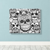 Zuckerrohrmuster Leinwanddruck (Insitu (Holzboden))