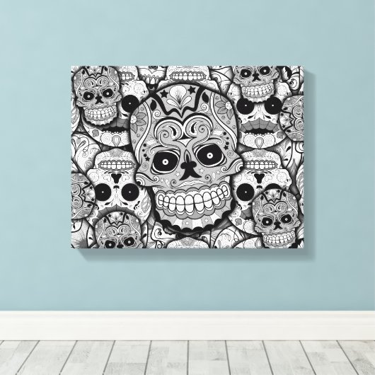 Zuckerrohrmuster Leinwanddruck (Insitu (Holzboden))