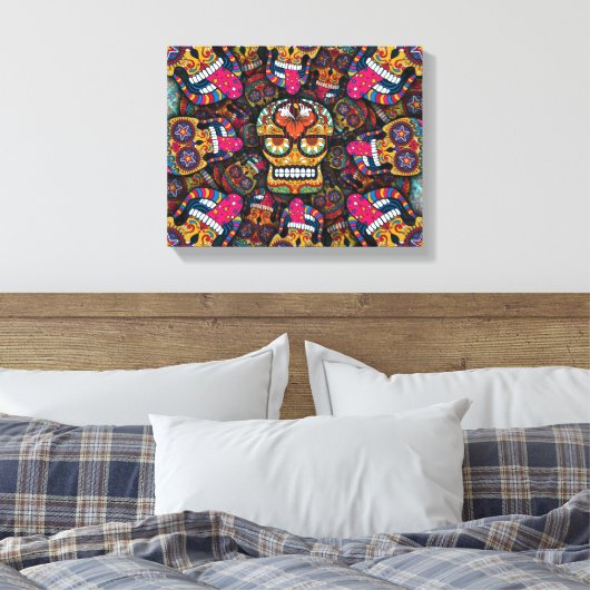 Zuckerrohrmuster Leinwanddruck (Insitu (Schlafzimmer))